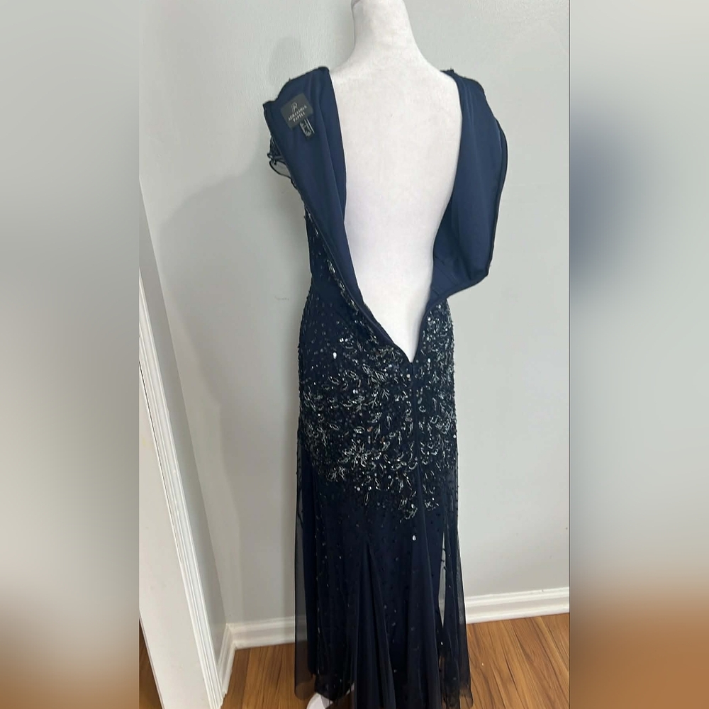 Adrianna Papell Midnight Blue Sequin Dress - Picture 8 of 13